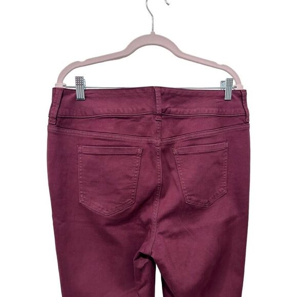 Torrid Feel The Fit Super Soft Five Pocket Style Jegging Burgundy Size 10R - Picture 8 of 11